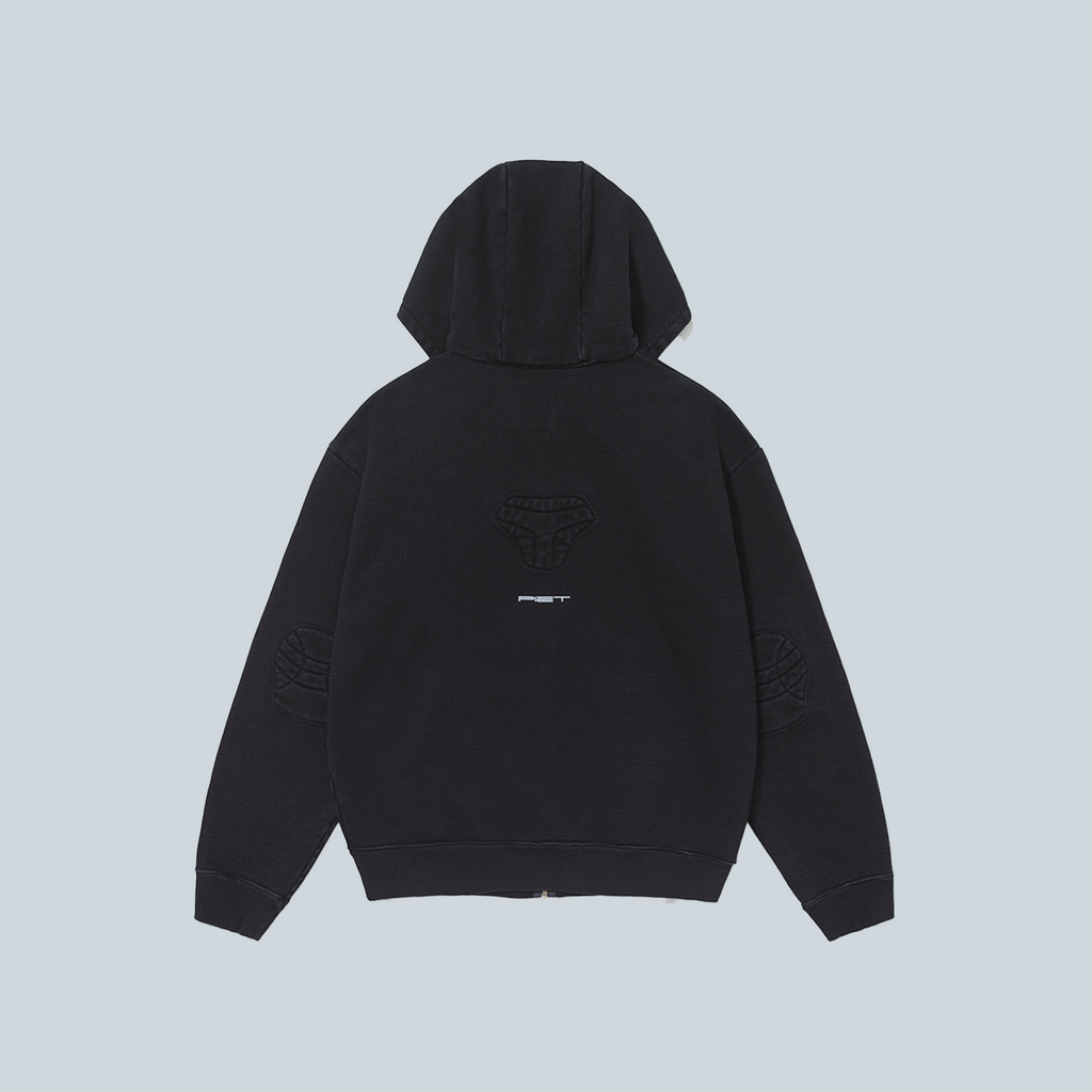 PADDED HOODIE - VINTAGE BLACK