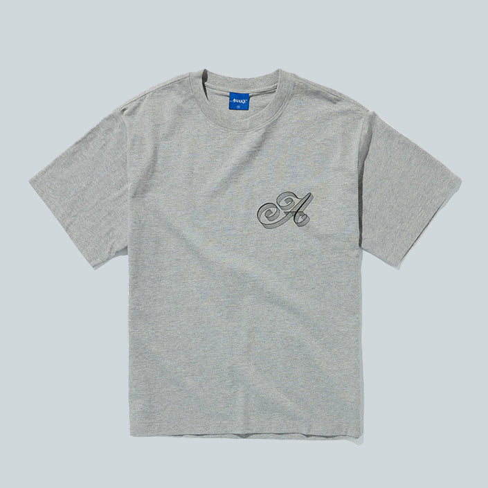 AWAKE NY SCRIPT TEE - HEATHER GREY image 0
