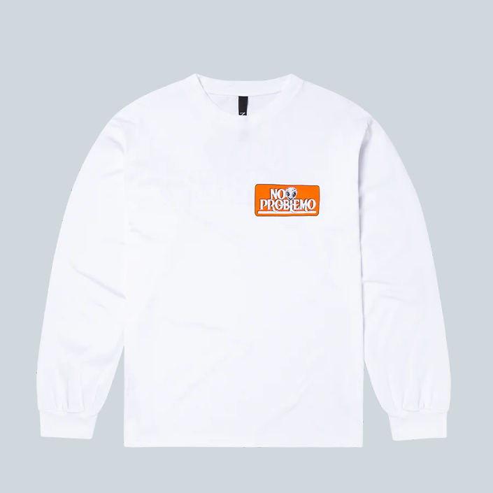 STICKERS LS TEE - WHITE