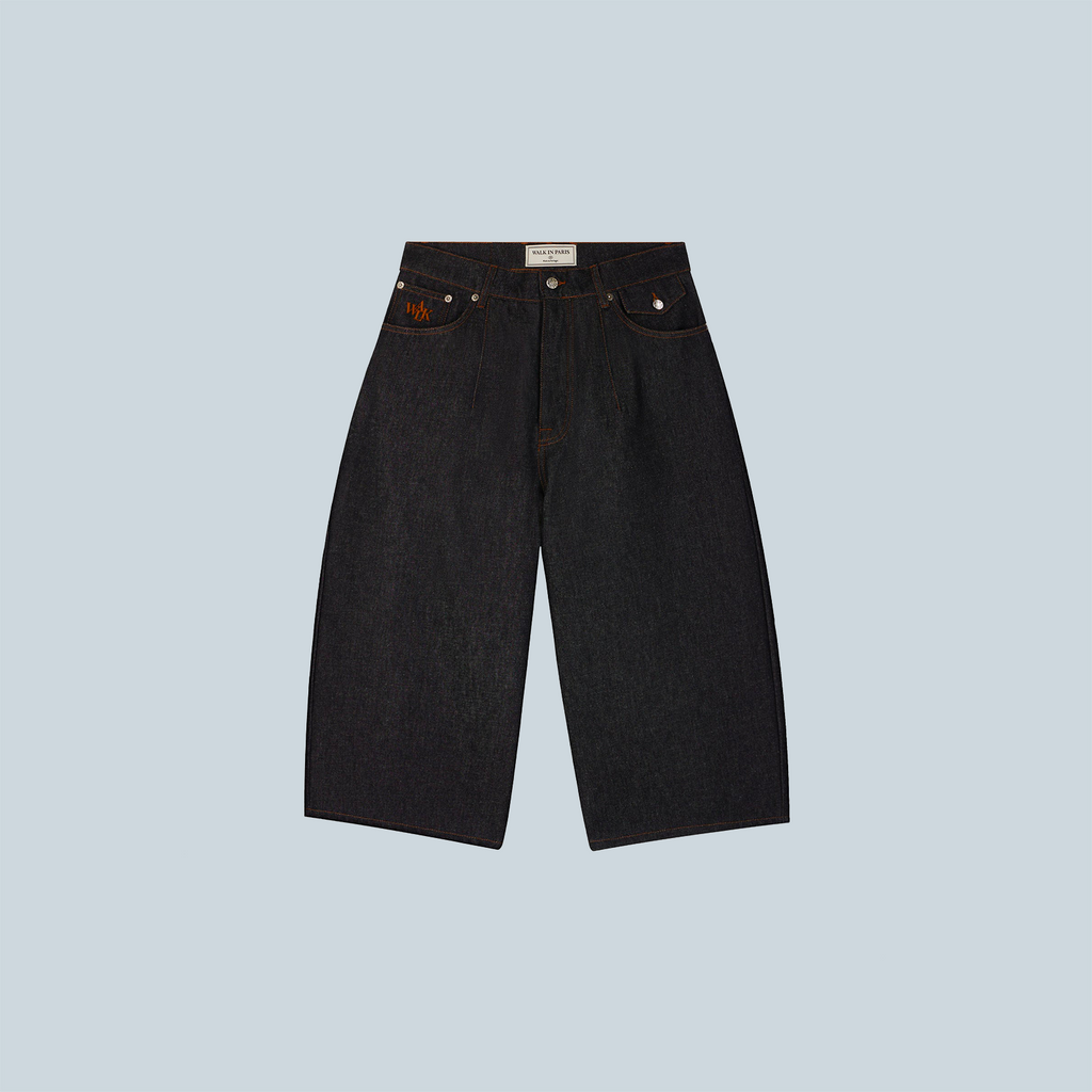 DENIM BALLOON SHORT - RAW