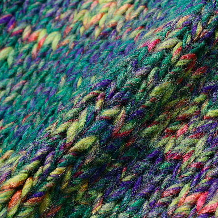 1.5 GAUGE MULTI BULKYCN CREWNECK - GREEN