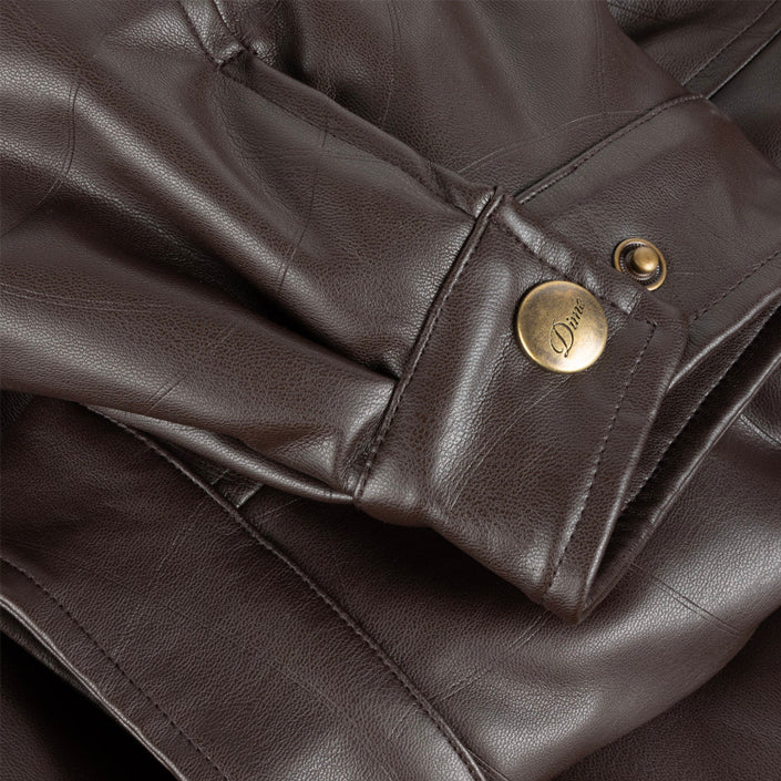 DIME MTL DEBOSSED WAVY JACKET - BROWN image 2