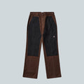 ROA FOMES DOUBLE KNEE WASHED CANVAS PANT - DARK BROWN BLACK image 0