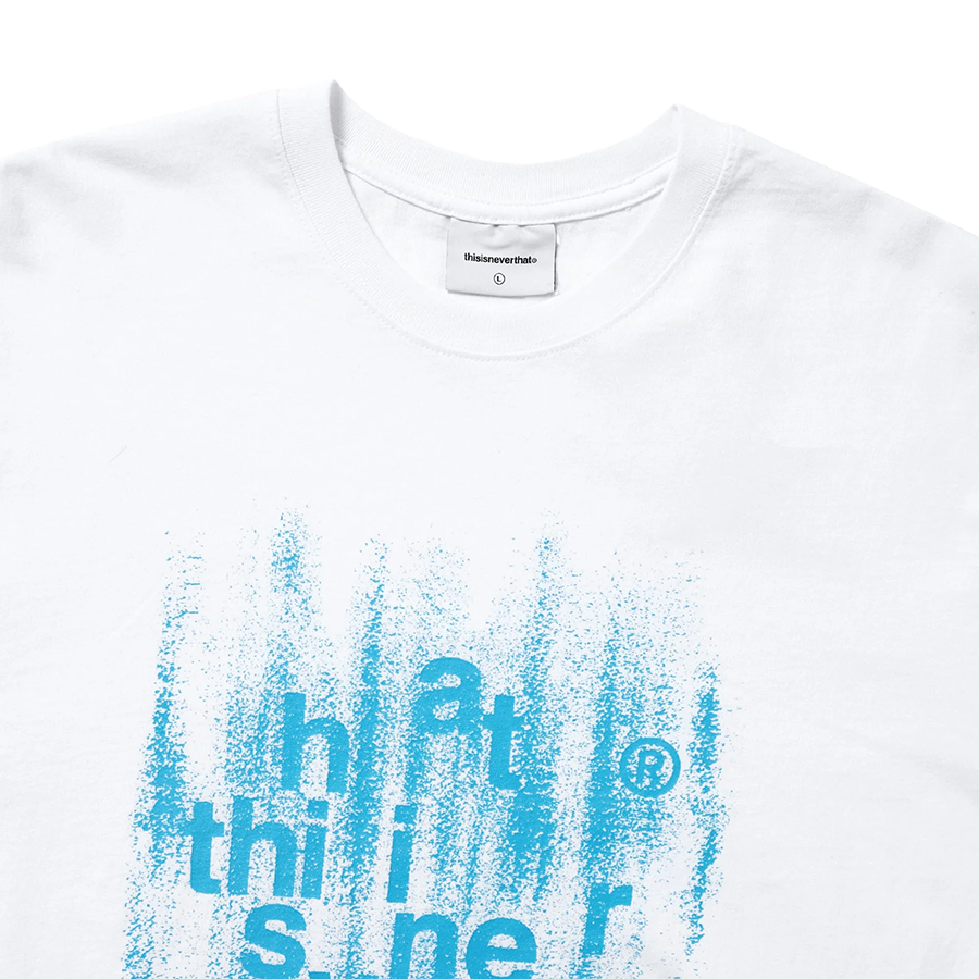 THISISNEVERTHAT BRUSHED PRINT TEE - WHITE image 1