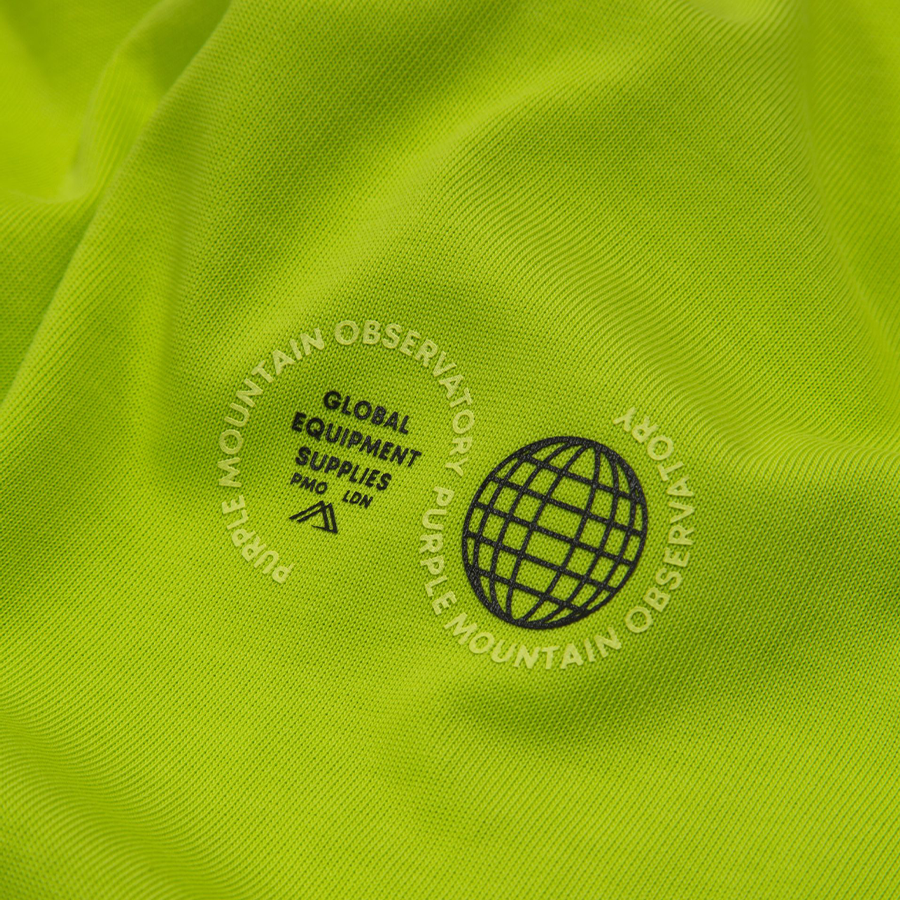 PURPLE MOUNTAIN OBSERVATORY GLOBE SS TEE - LIME image 2