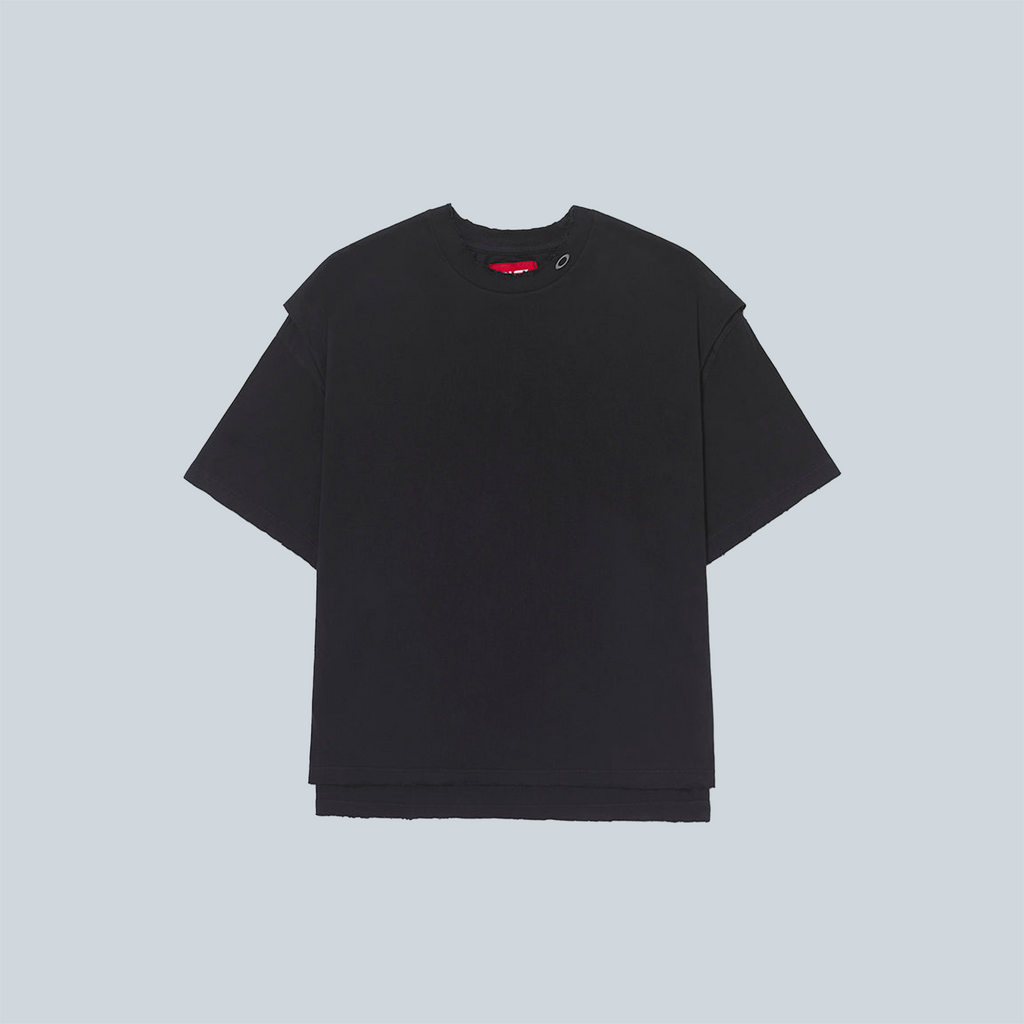 LAYERED TSHIRT - BLACK