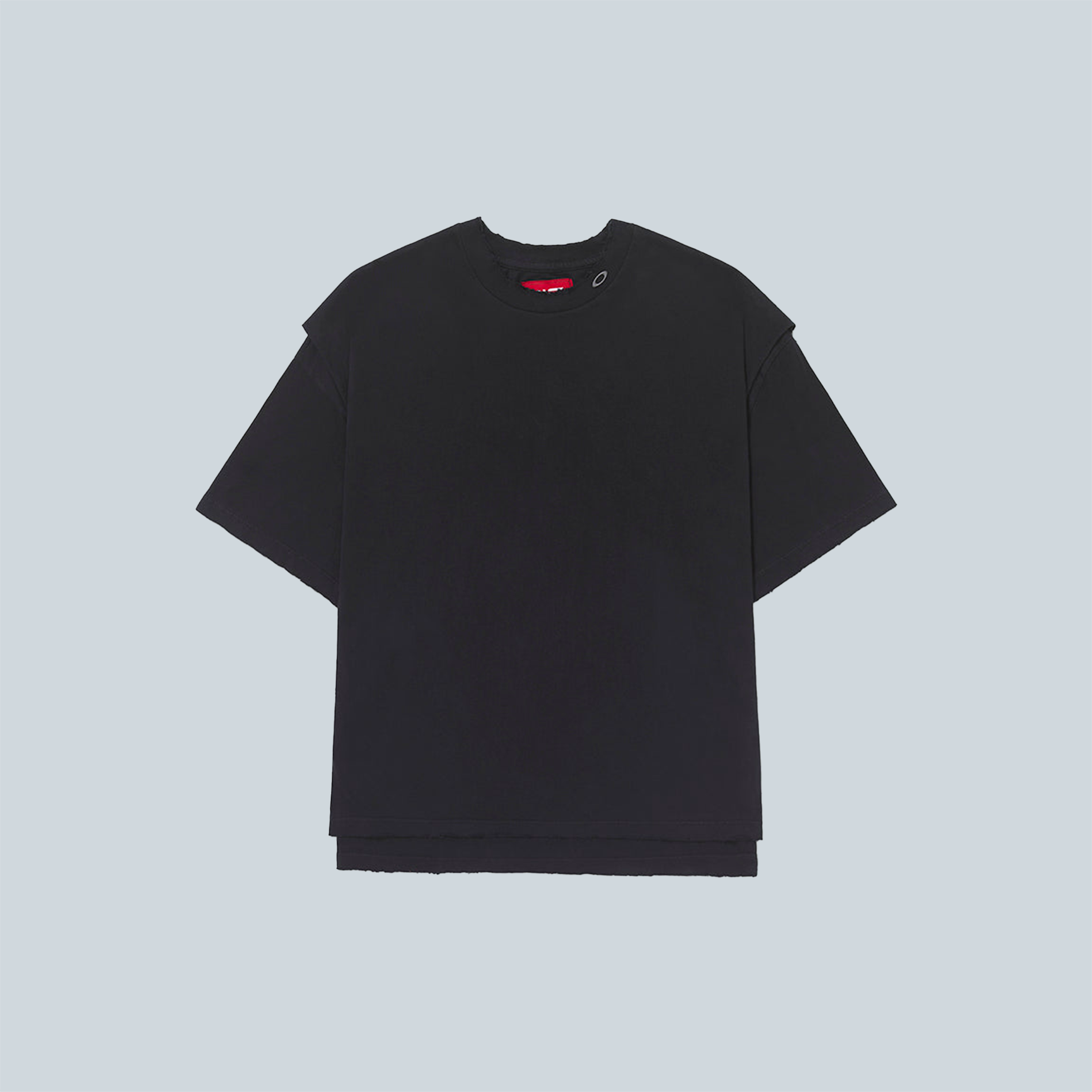 LAYERED TSHIRT - BLACK