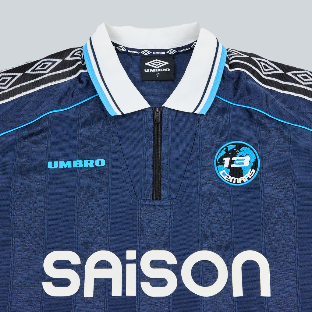 UMBRO X SAISON X C2MARS JERSEY "MARSEILLE UNITED" - NAVY BLUE / WHITE image 1