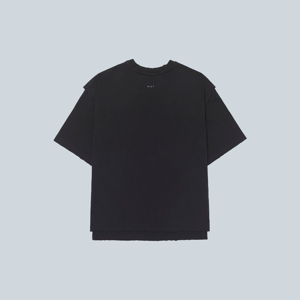 LAYERED TSHIRT - BLACK
