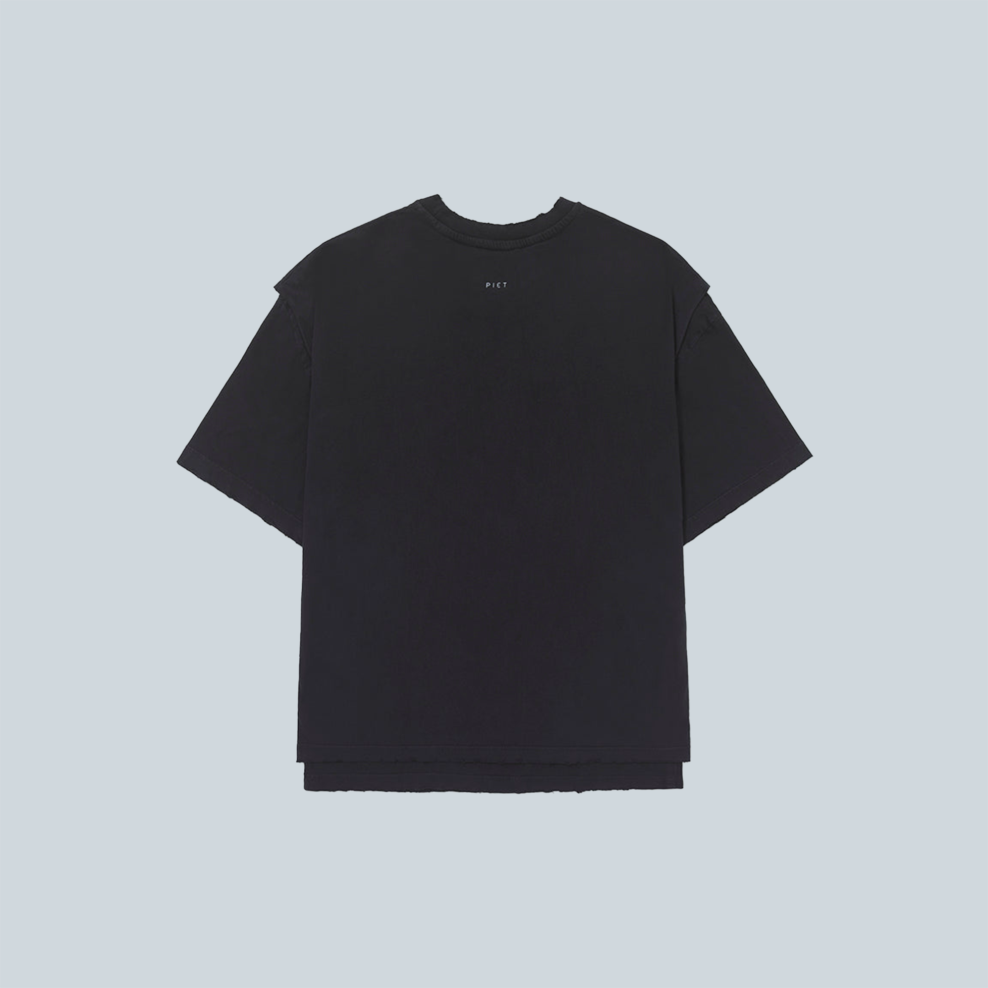 LAYERED TSHIRT - BLACK