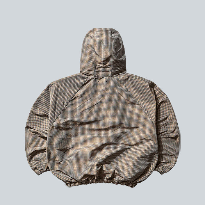 UMBRO SMOCK CHECK ANORAK - BEIGE BLACK image 1