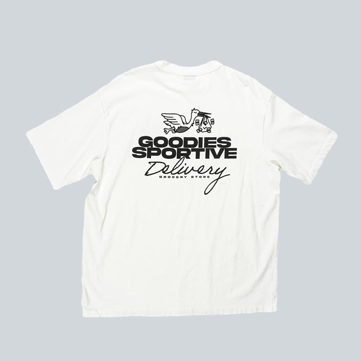 GOODIES SPORTIVE DELIVERY TEE - WHITE image 1