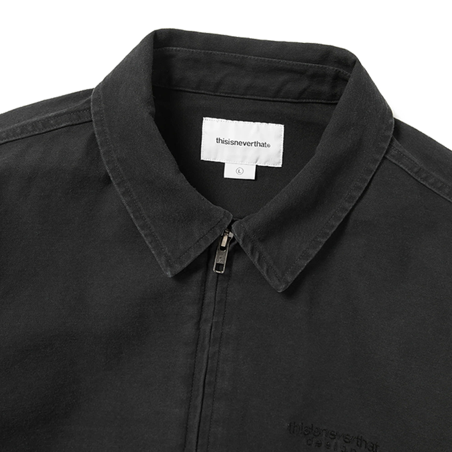 THISISNEVERTHAT WASHED WORK JACKET - BLACK image 1