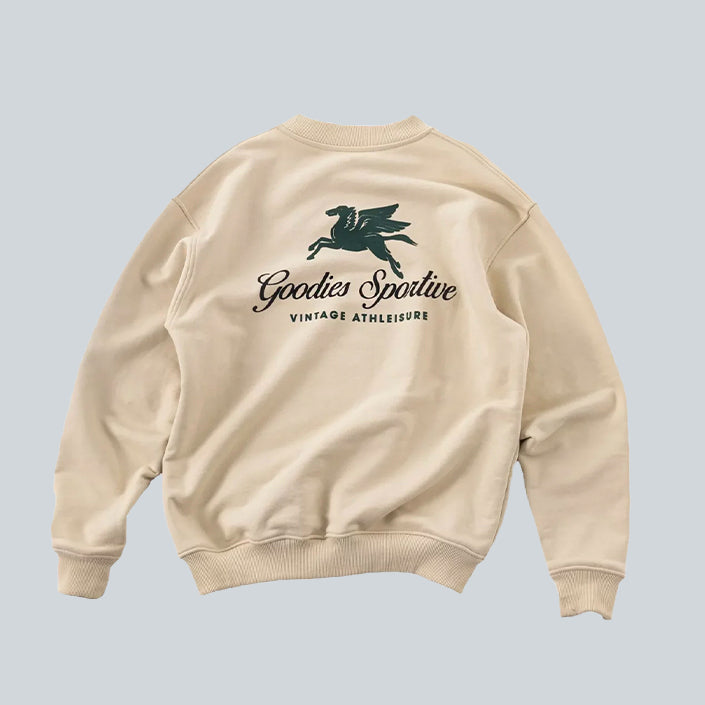 GOODIES SPORTIVE PREMIUM CREWNECK - ECRU image 1