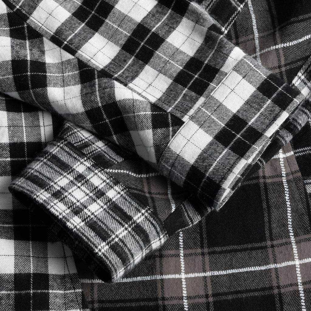 DIME MTL TRIPLE PLAID SHIRT - BLACK image 3