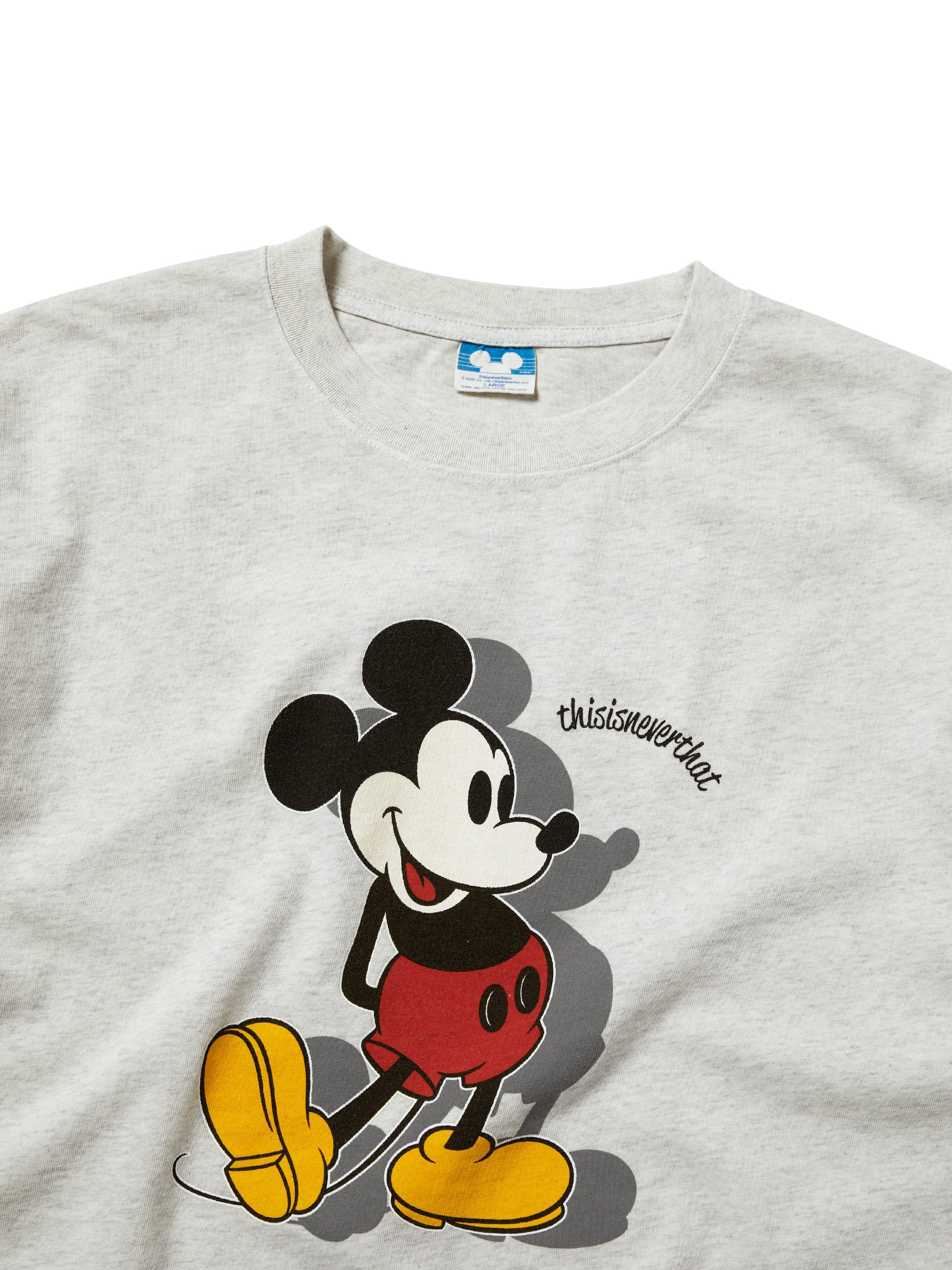 THISISNEVERTHAT X DISNEY MICKEY CLASSIC TEE - HEATHER GREY image 1