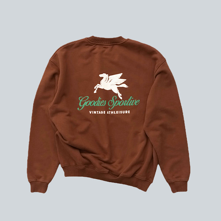 GOODIES SPORTIVE PREMIUM CREWNECK - CHOCOLATE image 1