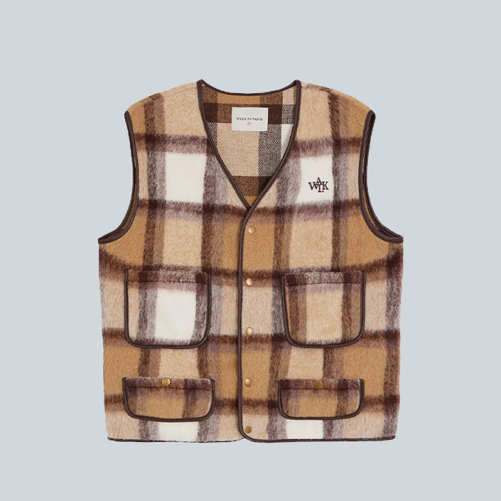 WALK IN PARIS WIP STUDIO JACKET - BROWN PLAID image 0