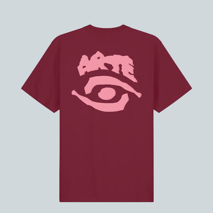 ARTE EYE PRINT T-SHIRT - BORDEAUX image 0