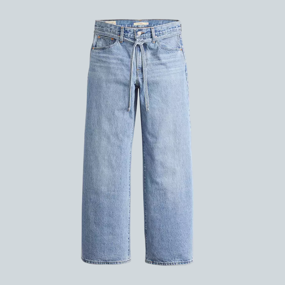 LEVIS JEAN XL STRAIGHT DENIM - THANKS FRIEND - BLEU image 0