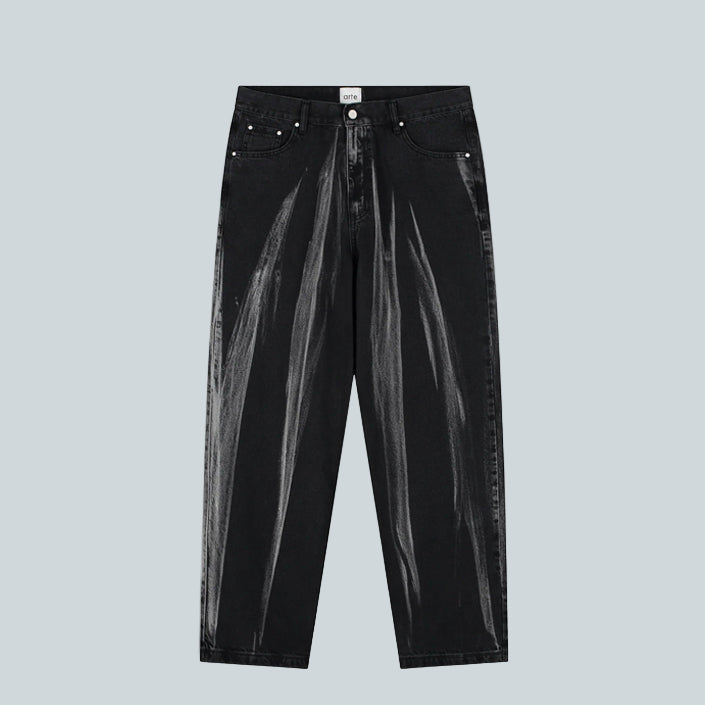 ARTE WASHED JEANS PANTS - BLACK image 0