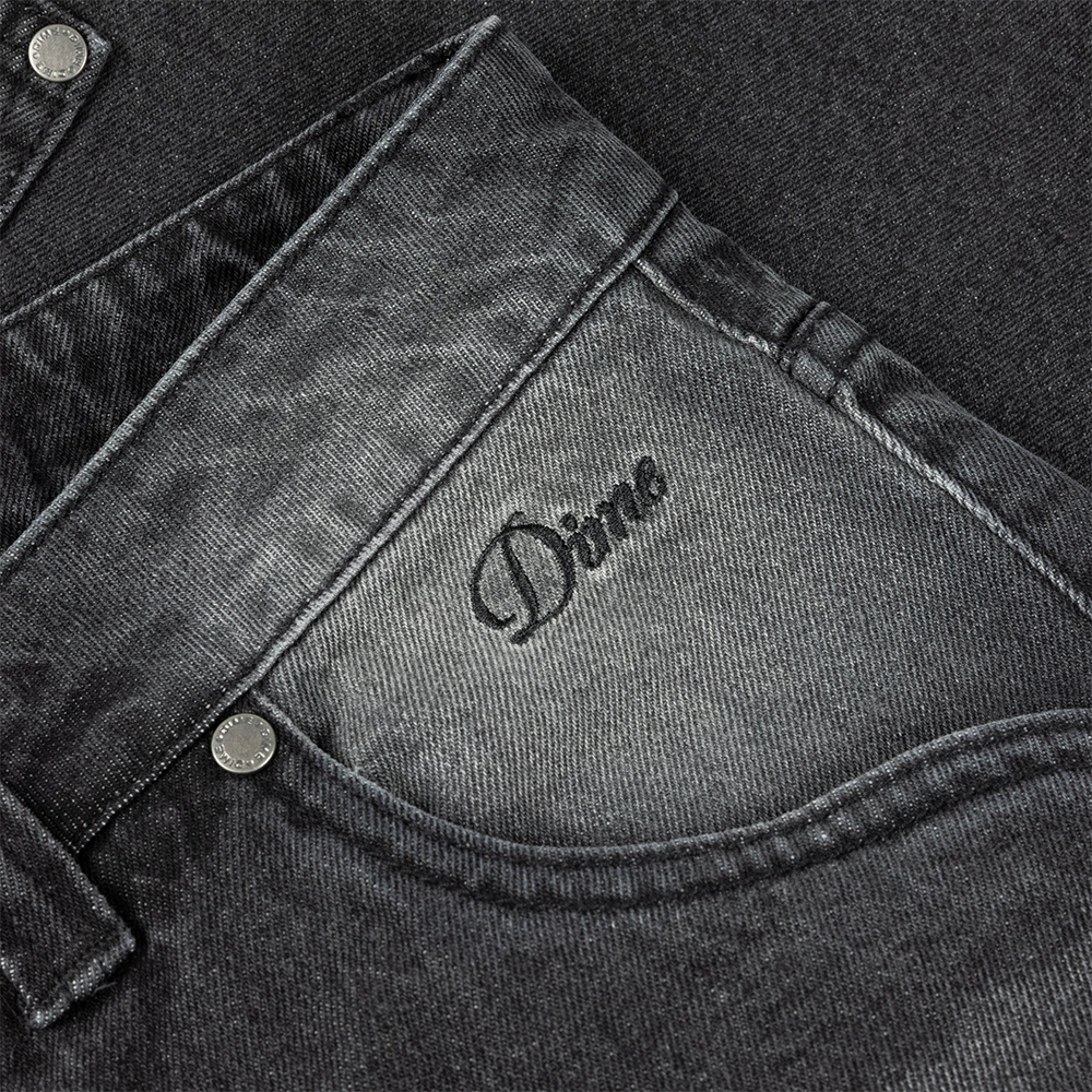 DIME MTL CARPENTER SHORT DENIM - SANDBLASTED BLACK image 2