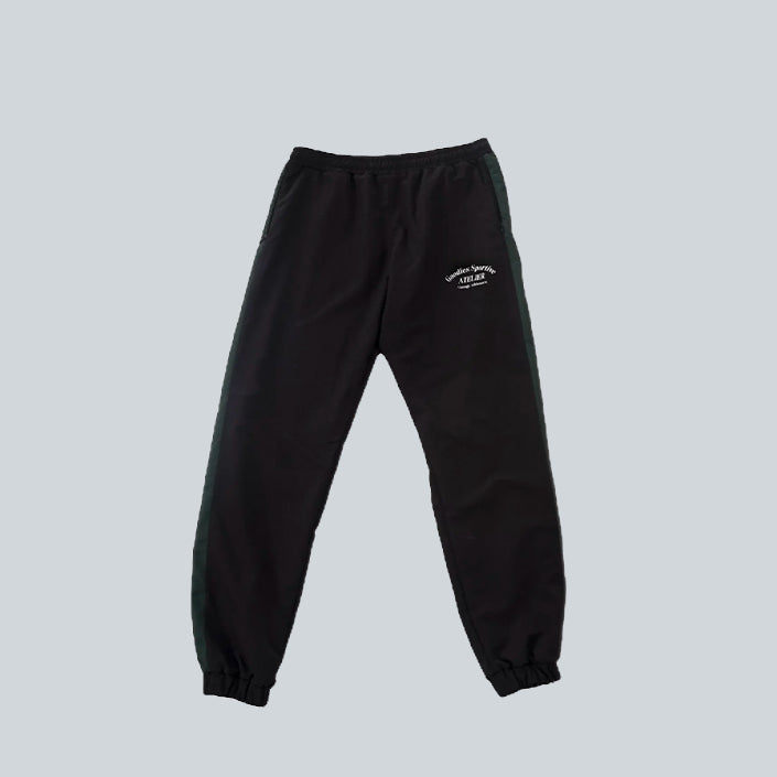 GOODIES SPORTIVE VINTAGE TRACKSUIT PANTS - GREEN BLACK image 0