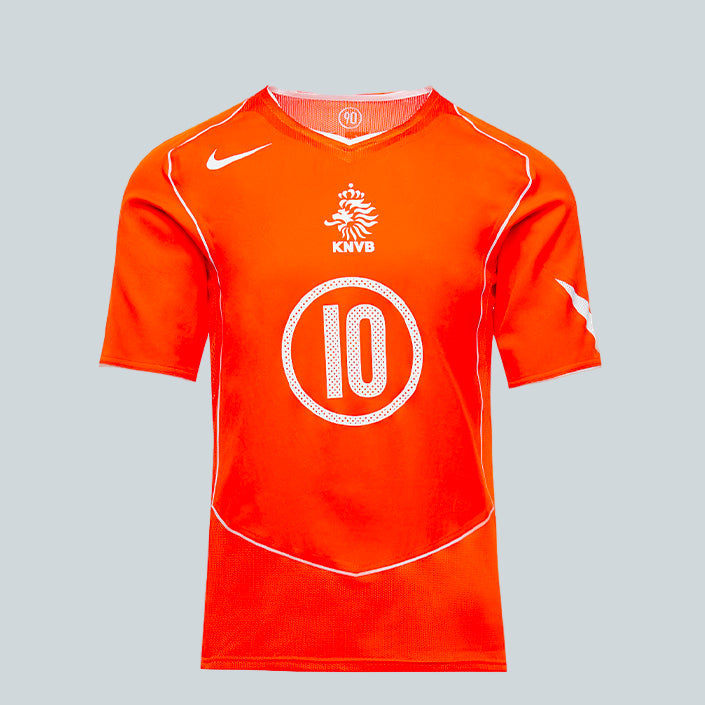 NIKE RUUD VAN NISTELROOY NETHERLANDS 2004 TOTAL 90 REISSUE - ORANGE image 0