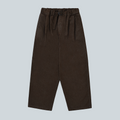KAPPY TWO TUCK WIDE DENIM PANT - BROWN image 0
