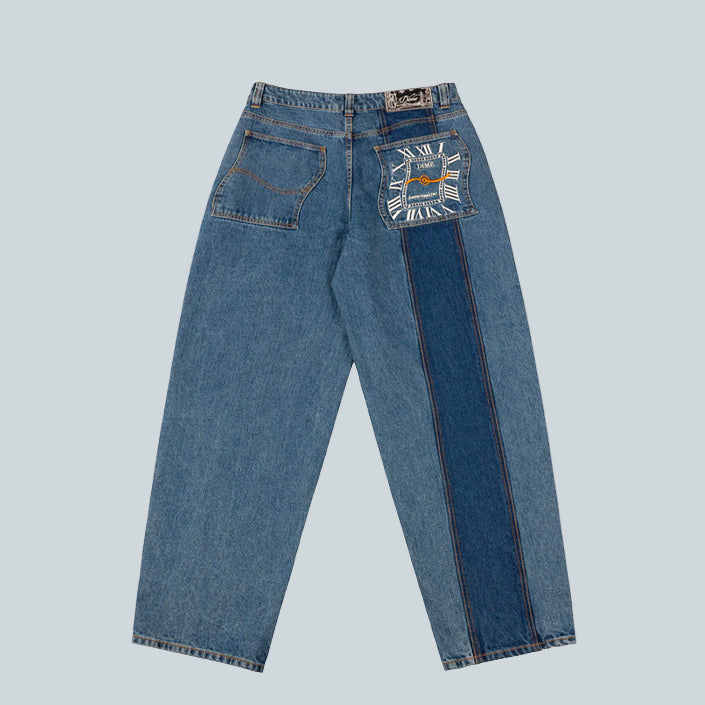 DIME MTL BAGGY DENIM PANTS - KNOWTOMATIC BLUE image 1