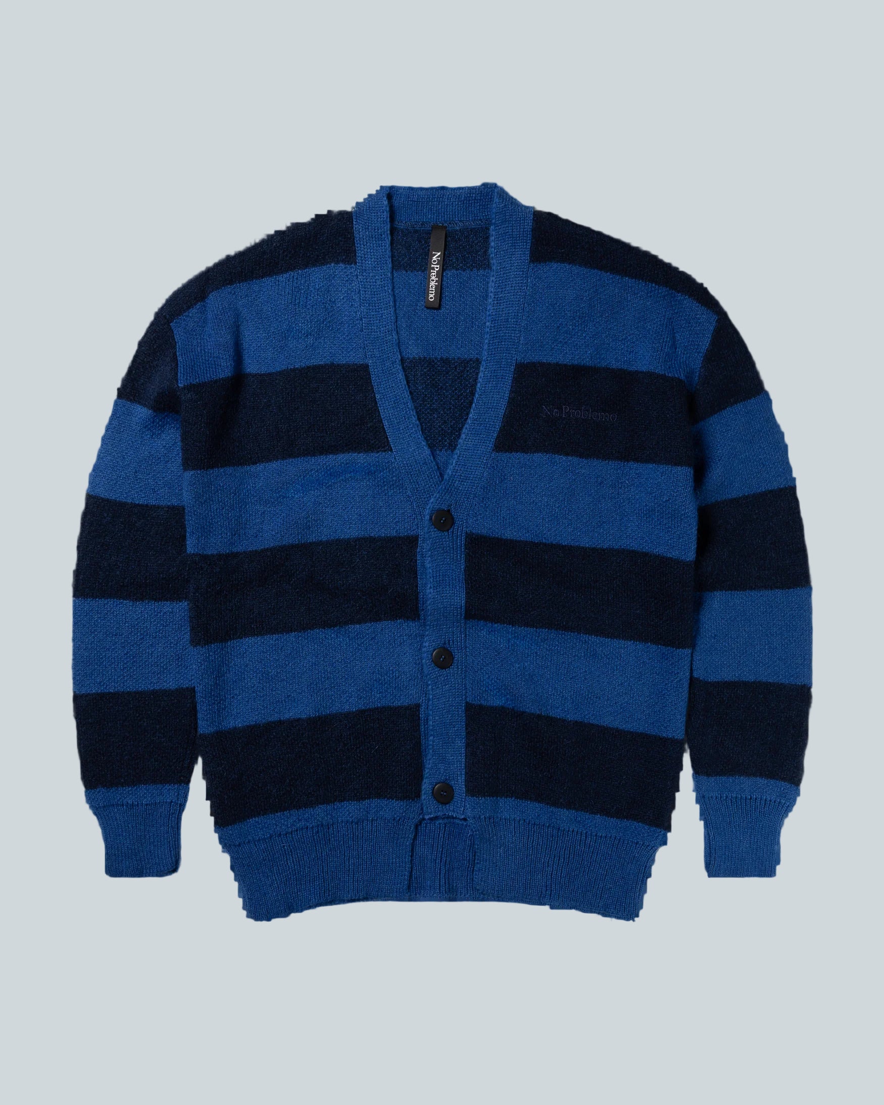 NO PROBLEMO STRIPED MOHAIR OVERSIZED CARDIGAN image 0