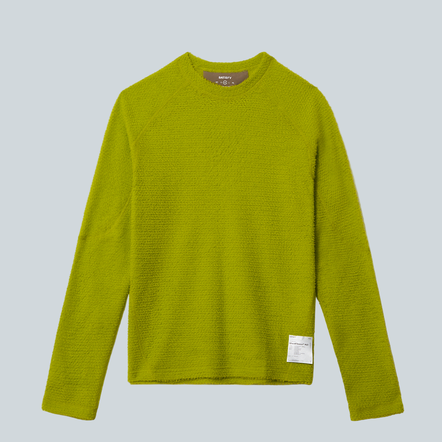 SATISFY GHOSTFLEECE AD LONG TEE - GRENOBLE GREEN image 0