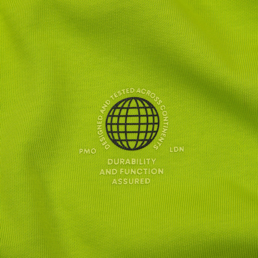 PURPLE MOUNTAIN OBSERVATORY GLOBE SS TEE - LIME image 3