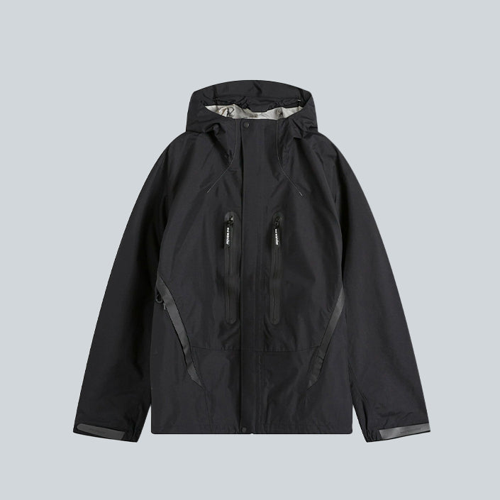 AND WANDER 2.5L HIKER RAIN JACKET - BLACK image 0