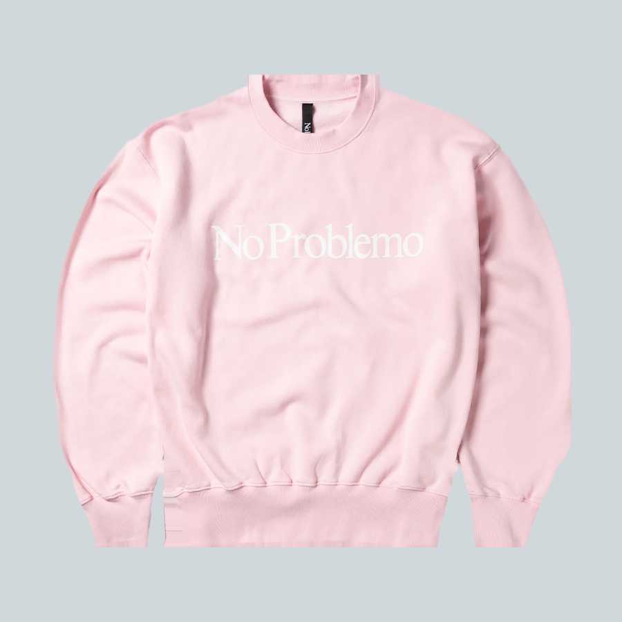 NO PROBLEMO SWEATSHIRT - PALE PINK image 0
