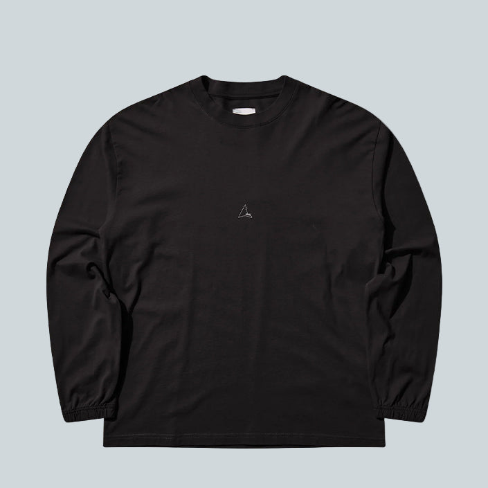 ROA LOGO ORGANIC LONG SLEEVE - BLACK image 0
