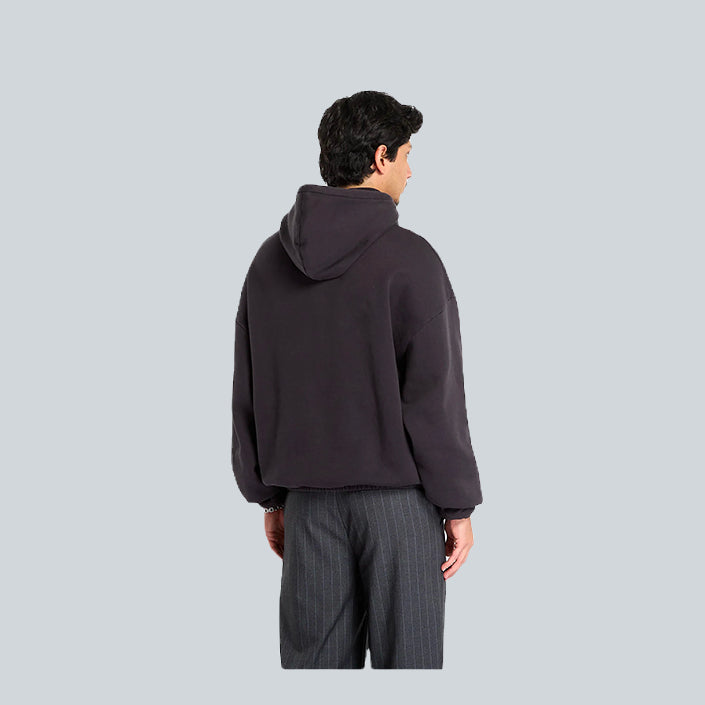 UMBRO OG LOGO MASK HOODIE - WASHED BLACK image 1