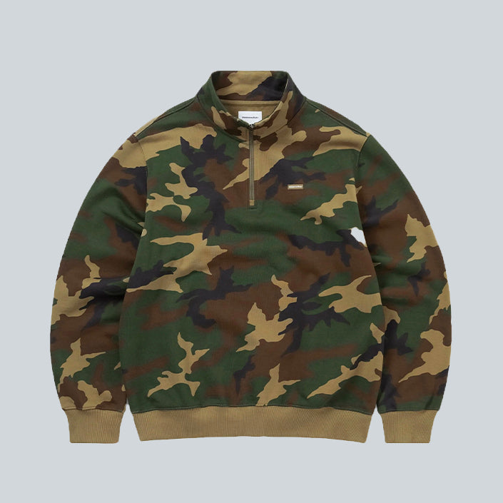 THISISNEVERTHAT T.N.T. CLASSIC HDP HALF ZIP SWEATSHIRT - CAMO image 0
