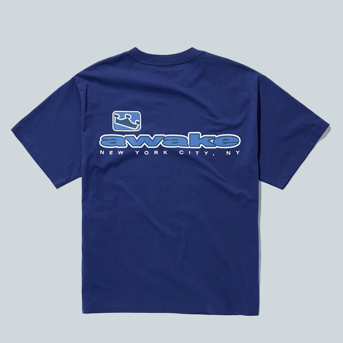 AWAKE NY NEW YORK CITY TEE - BLUE image 1