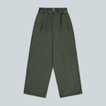 KAPPY TWO TUCK WIDE KATION PANT - KHAKI image 0
