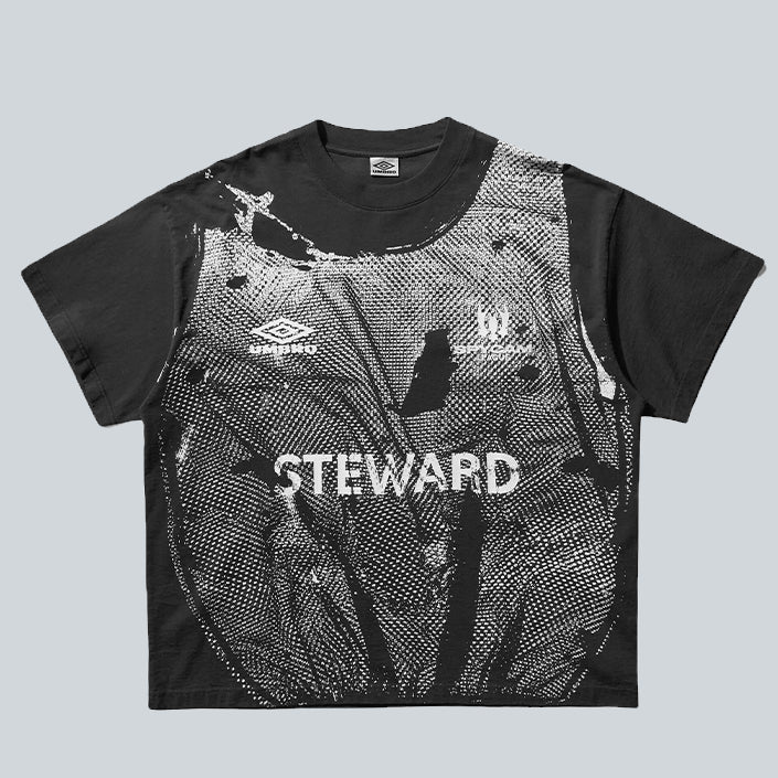 UMBRO STEWARD VEST TSHIRT - WASHED BLACK image 0