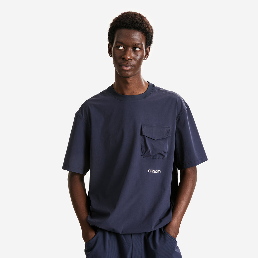 T-SHIRT TOILE SAISON - BLEU