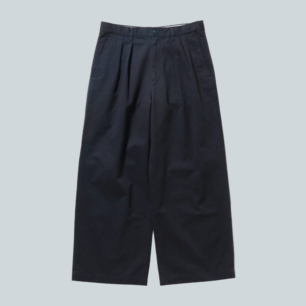BEAMS NEW WIDE CHINO - NAVY image 0