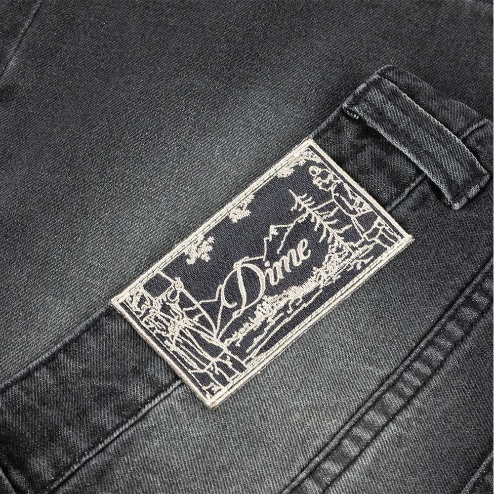 DIME MTL CARPENTER SHORT DENIM - SANDBLASTED BLACK image 1