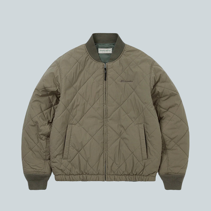 THISISNEVERTHAT REVERSIBLE BOMBER JACKET - DARK SAGE image 0
