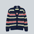 LACOSTE CARDIGAN RELAXED FIT LAINE ALPAGA RAYÉ image 0