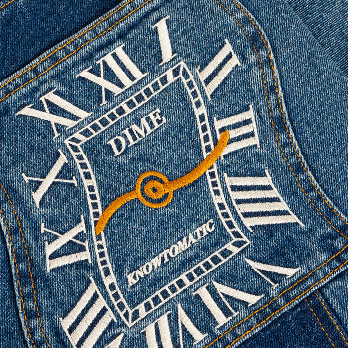 DIME MTL BAGGY DENIM PANTS - KNOWTOMATIC BLUE image 3