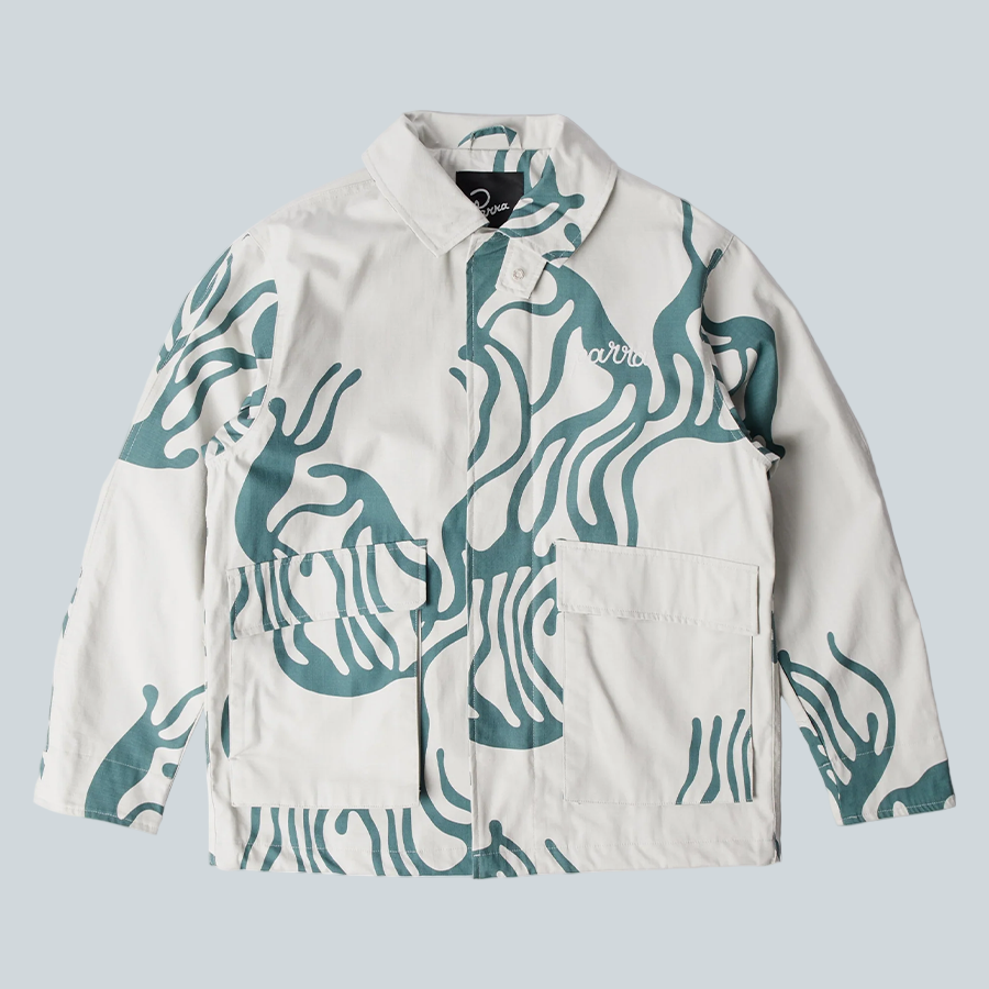 BY PARRA HALF BLOB HUNTING JACKET- GREY image 0