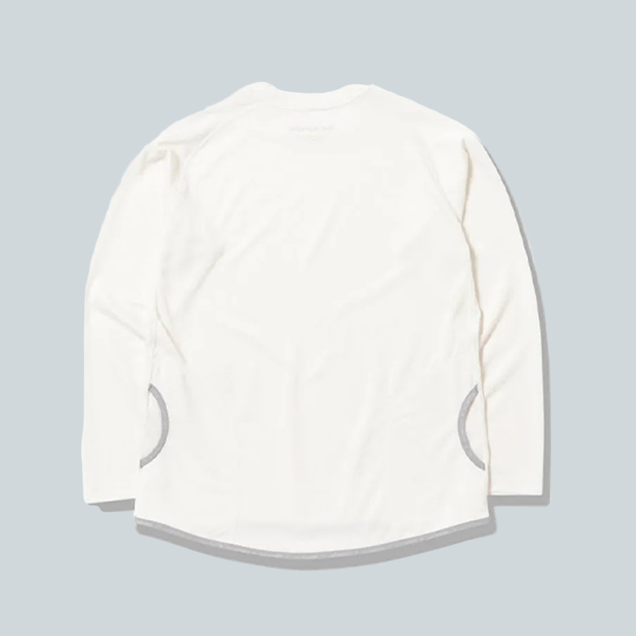 AND WANDER DRY JERSEY RAGLAN LS T -WHITE image 1