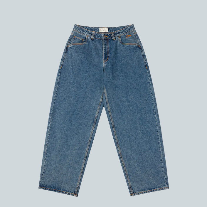 DIME MTL BAGGY DENIM PANTS - KNOWTOMATIC BLUE image 0